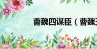 曹魏四謀臣(曹魏五謀臣)