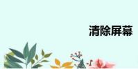 清除屏幕