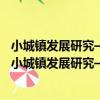 小城鎮發展研究——中國西北的調查兼與美國的比較（關于小城鎮發展研究——中國西北的調查兼與美國的比較簡介）