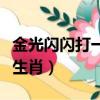 金光閃閃打一個生肖是什么（金光閃閃打一個生肖）