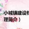 小城鎮建設檔案管理（關于小城鎮建設檔案管理簡介）
