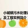 小城鎮污水處理設計及工程實例（關于小城鎮污水處理設計及工程實例簡介）