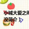 小城大愛之鬧夠了沒（關于小城大愛之鬧夠了沒簡介）