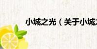 小城之光(關于小城之光簡介)