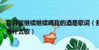 我只能繼續繼續喝我的酒是歌詞(我只能繼續繼續喝我的酒是什么歌)