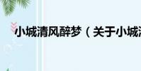 小城清風醉夢(關于小城清風醉夢簡介)