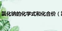 氯化鈉的化學式和化合價(氯化鈉的化學式)