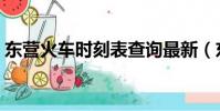 東營火車時刻表查詢最新(東營列車時刻表)