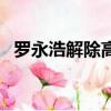 羅永浩解除高消費（羅永浩又被限制消費）