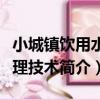 小城鎮飲用水處理技術（關于小城鎮飲用水處理技術簡介）