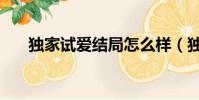 獨家試愛結局怎么樣(獨家試愛結局)