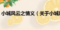 小城風云之情義(關于小城風云之情義簡介)