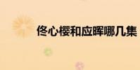 佟心櫻和應暉哪幾集(佟心櫻)