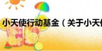 小天使行動基金(關于小天使行動基金簡介)