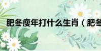 肥冬瘦年打什么生肖(肥冬瘦年打一生肖)