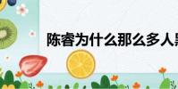 陳睿為什么那么多人黑(陳睿)