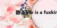 翻譯 life is a fuxking movie