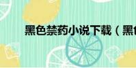 黑色禁藥小說下載(黑色禁藥小說)