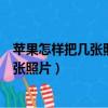 蘋果怎樣把幾張照片合成一張照片（怎樣把幾張照片合成一張照片）
