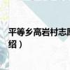 平等鄉高巖村志愿服務隊（關于平等鄉高巖村志愿服務隊介紹）