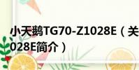 小天鵝TG70-Z1028E(關于小天鵝TG70-Z1028E簡介)
