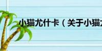 小貓尤什卡(關于小貓尤什卡簡介)