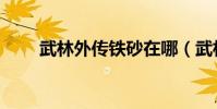 武林外傳鐵砂在哪(武林外傳鐵砂)