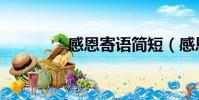 感恩寄語簡短(感恩寄語)
