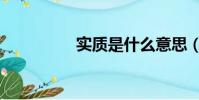 實質是什么意思(實質)