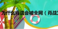 為什么肖戰會被全網(肖戰為什么被全網封)