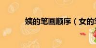 姨的筆畫順序(女的筆畫順序)