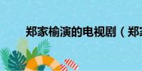 鄭家榆演的電視劇(鄭家榆電視劇)
