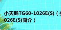 小天鵝TG60-1026E(S)(關于小天鵝TG60-1026E(S)簡介)