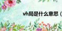 vh局是什么意思(vh局)