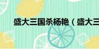 盛大三國殺楊艷(盛大三國殺online)