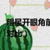 明星開眼角前后對比照片圖（明星開眼角前后對比）