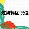 炫舞舞團職位名稱簡潔好聽（炫舞舞團職位）