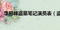 李易峰盜墓筆記演員表(盜墓筆記演員表)