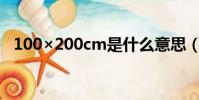100×200cm是什么意思(覅是什么意思)