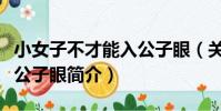 小女子不才能入公子眼(關于小女子不才能入公子眼簡介)