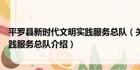 平羅縣新時代文明實踐服務總隊(關于平羅縣新時代文明實踐服務總隊介紹)