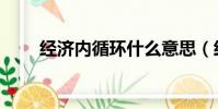 經濟內循環什么意思(經濟內循環)
