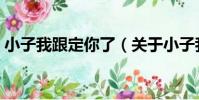 小子我跟定你了(關于小子我跟定你了簡介)