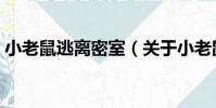 小老鼠逃離密室(關于小老鼠逃離密室簡介)