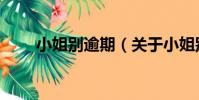 小姐別逾期(關于小姐別逾期簡介)