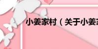 小姜家村(關于小姜家村簡介)