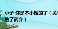 小子 你是本小姐的了(關于小子 你是本小姐的了簡介)