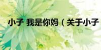 小子 我是你媽(關于小子 我是你媽簡介)
