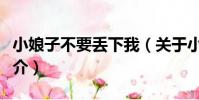 小娘子不要丟下我(關于小娘子不要丟下我簡介)