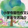 小學專題性作文訓練：多彩生活（關于小學專題性作文訓練：多彩生活簡介）